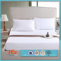 Sábana ajustable 100% algodón cama individual blanca, sábana ajustable elástica